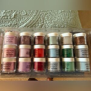 Lavender Violets quick dry dip powder Nail Polish Set lot of 18 colors